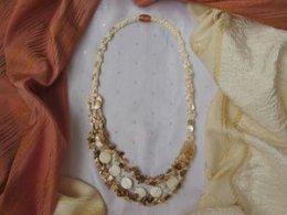 Делаем простое ожерелье из бусин, ракушек и перламутра за 2 часа | Ярмарка Мастеров - ручная работа, handmade